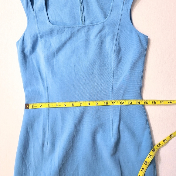 Michael Kors Italy Blue Square Neck Sheath Dress - Picture 6 of 7
